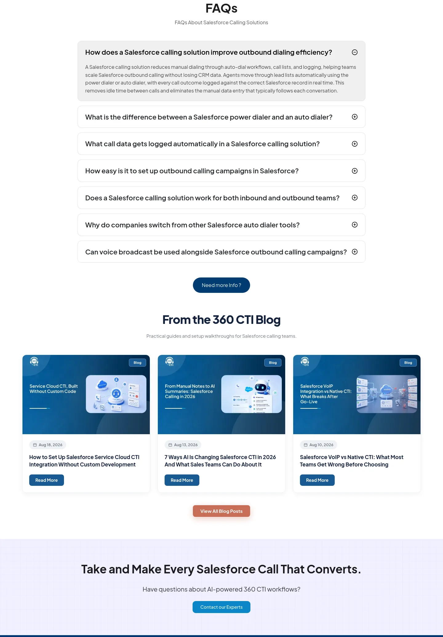360cti.com — a real FAQ section