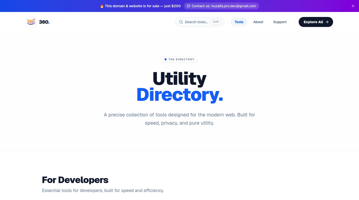 360solution.io — a measured funnel