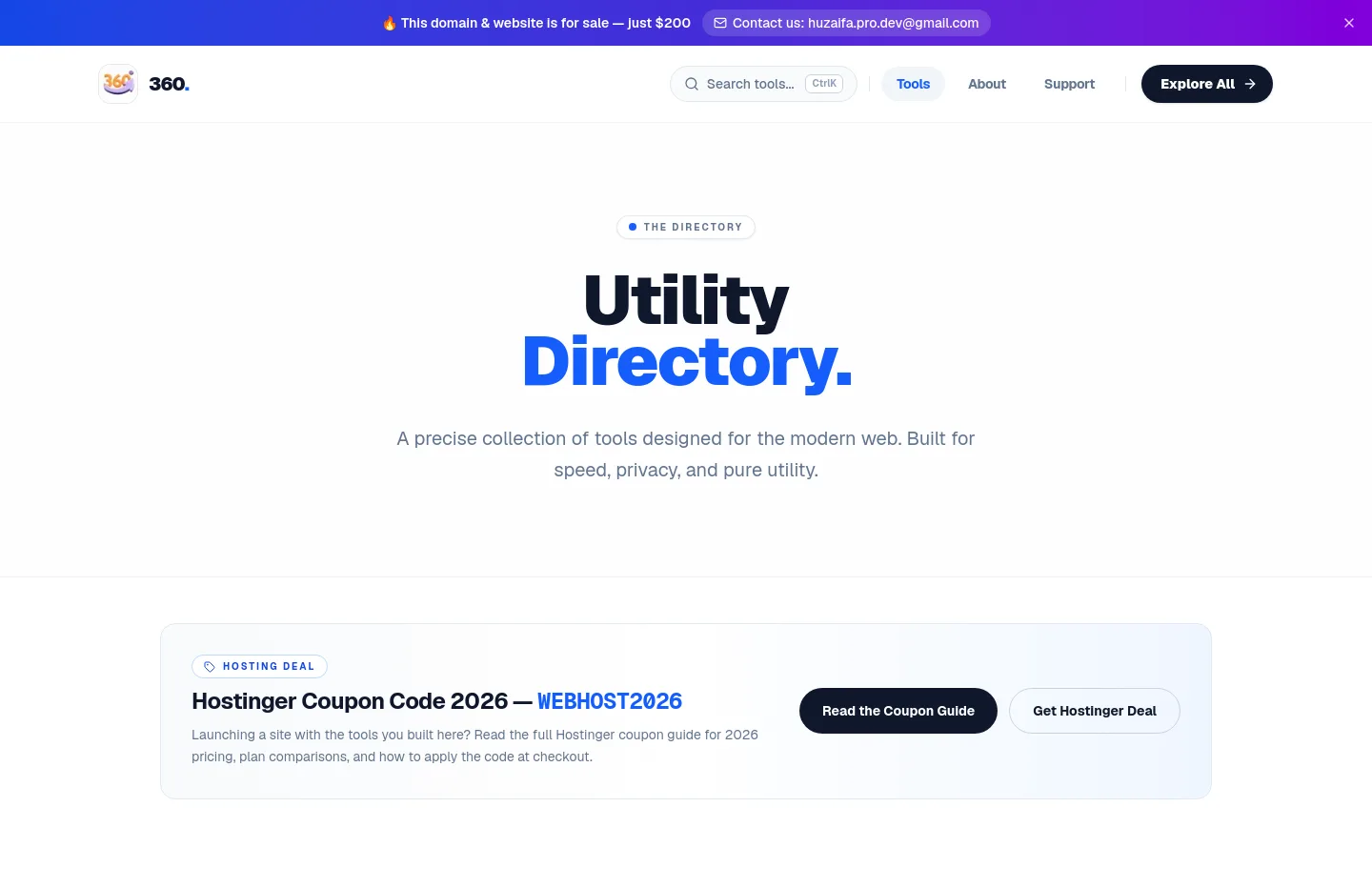 360solution.io — a measured funnel