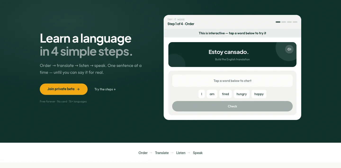 4tospeak.com — Hero