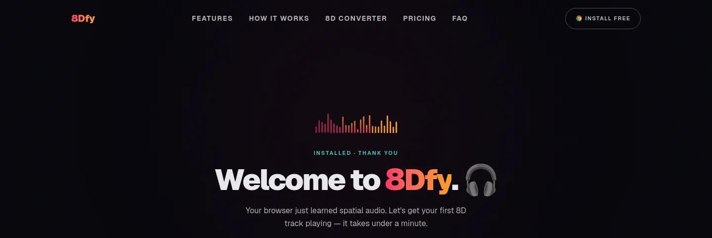 8dfy.xyz — a measured funnel