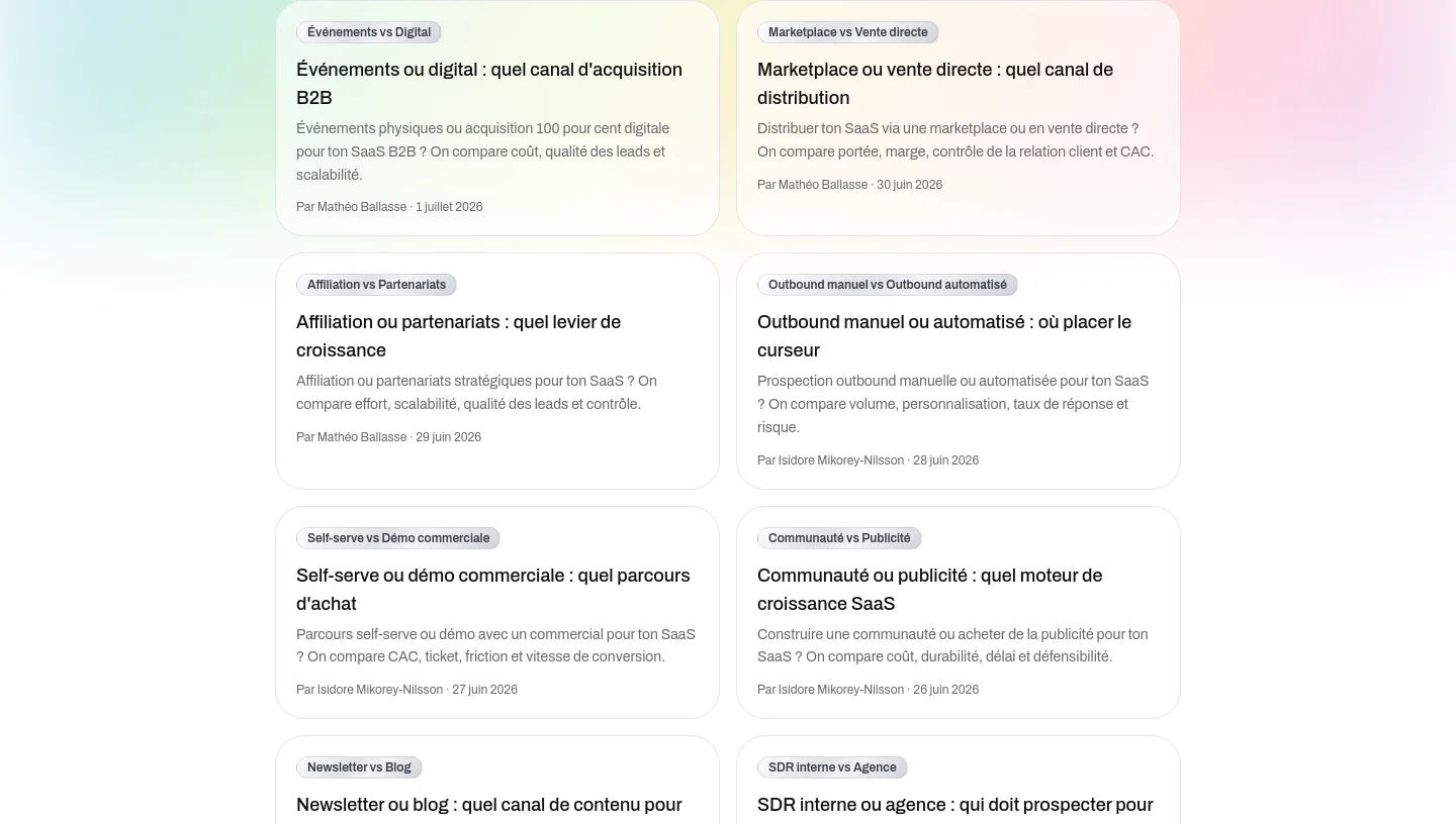 acquisition-saas.com — Features