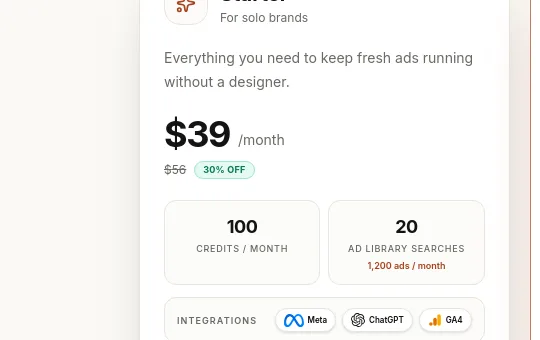 Price anchor element from adriselab.com