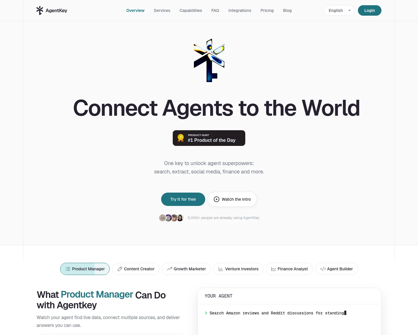 agentkey.app — a measured funnel