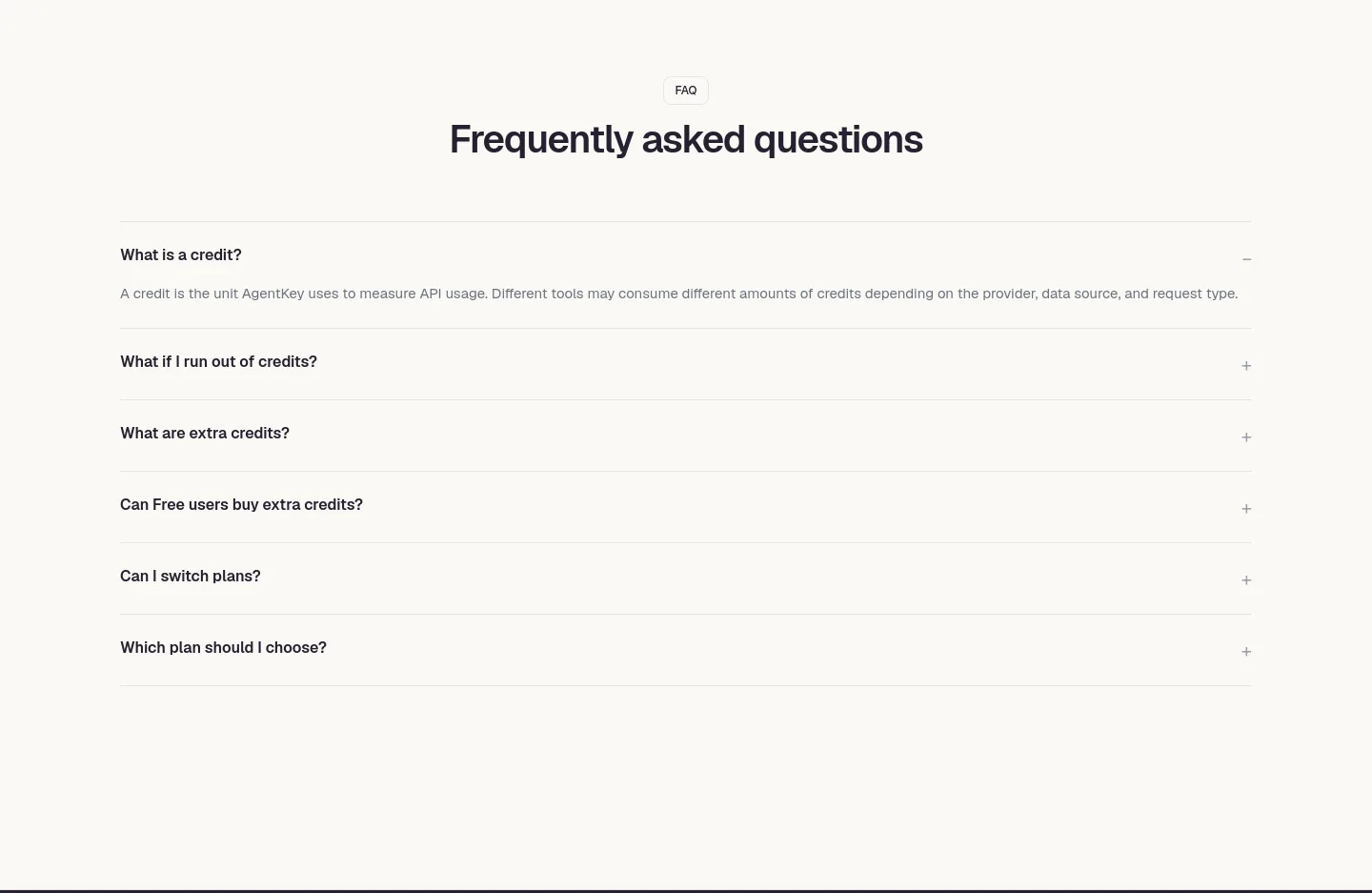 agentkey.app FAQ section