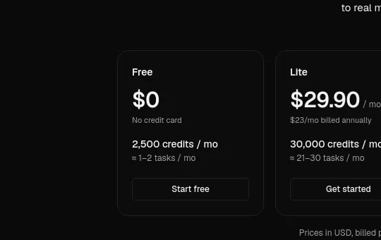 No credit card element from agentplanners.com