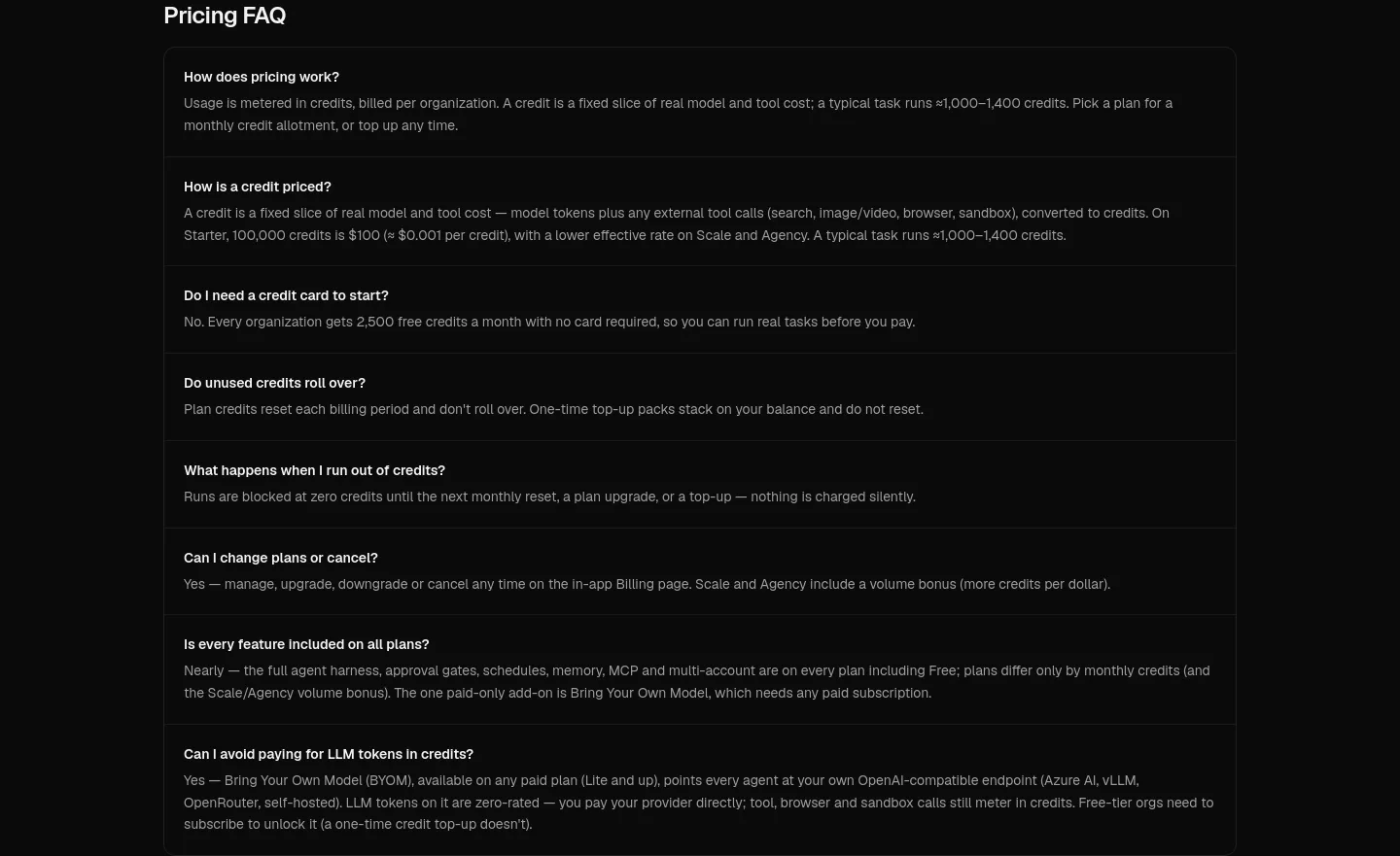 agentplanners.com FAQ section