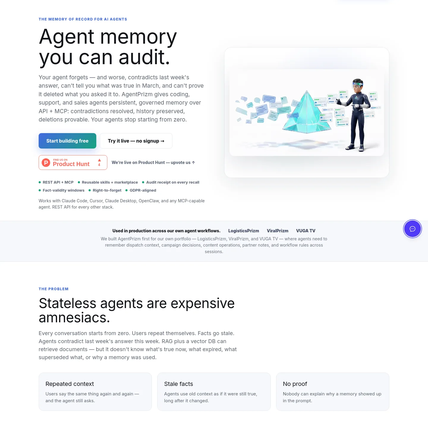 agentprizm.com — Hero