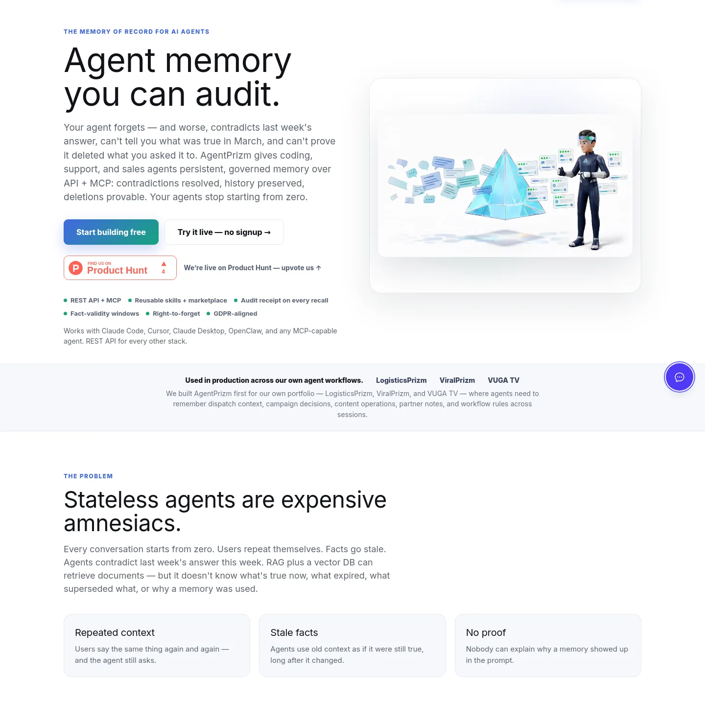 agentprizm.com — Hero