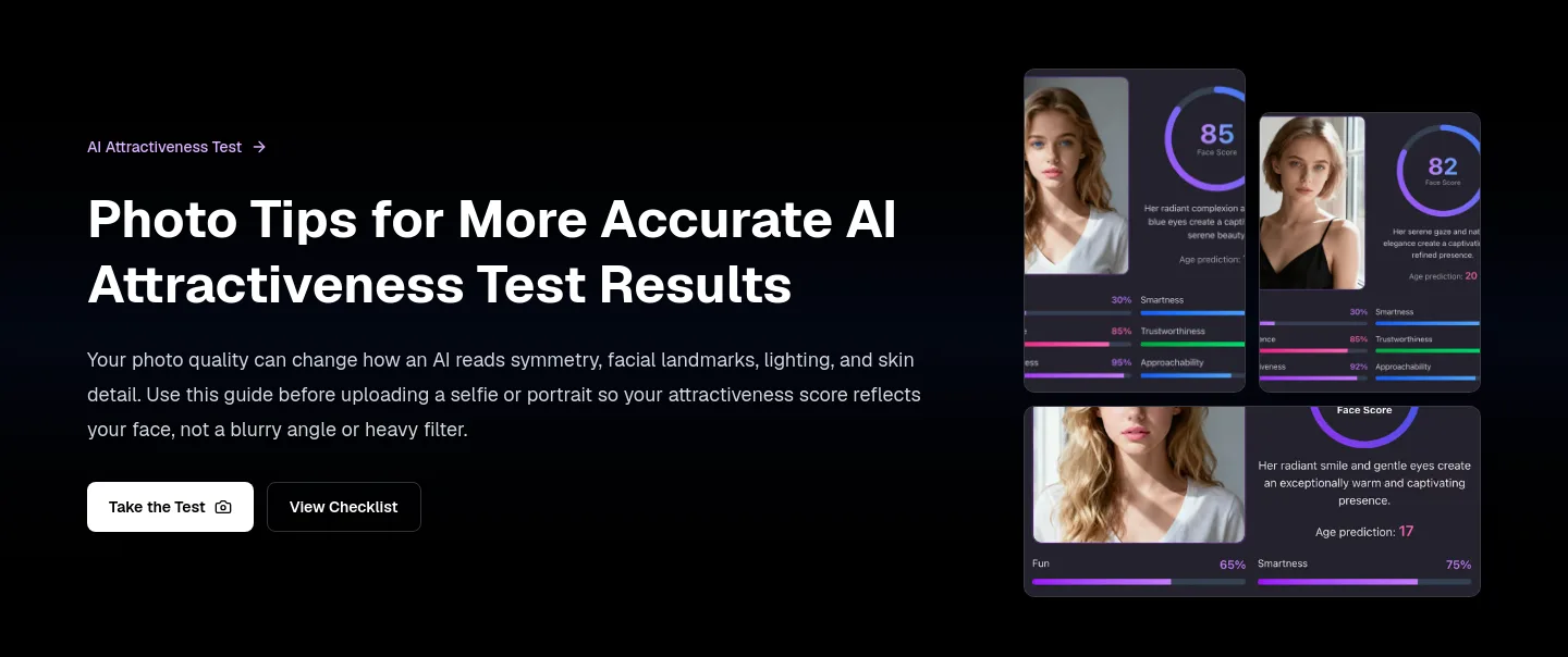 ai-attractivenesstest.com — Hero