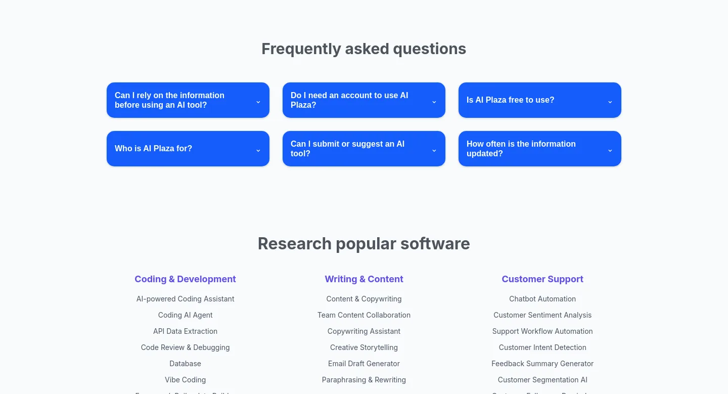 ai-plaza.io — FAQ