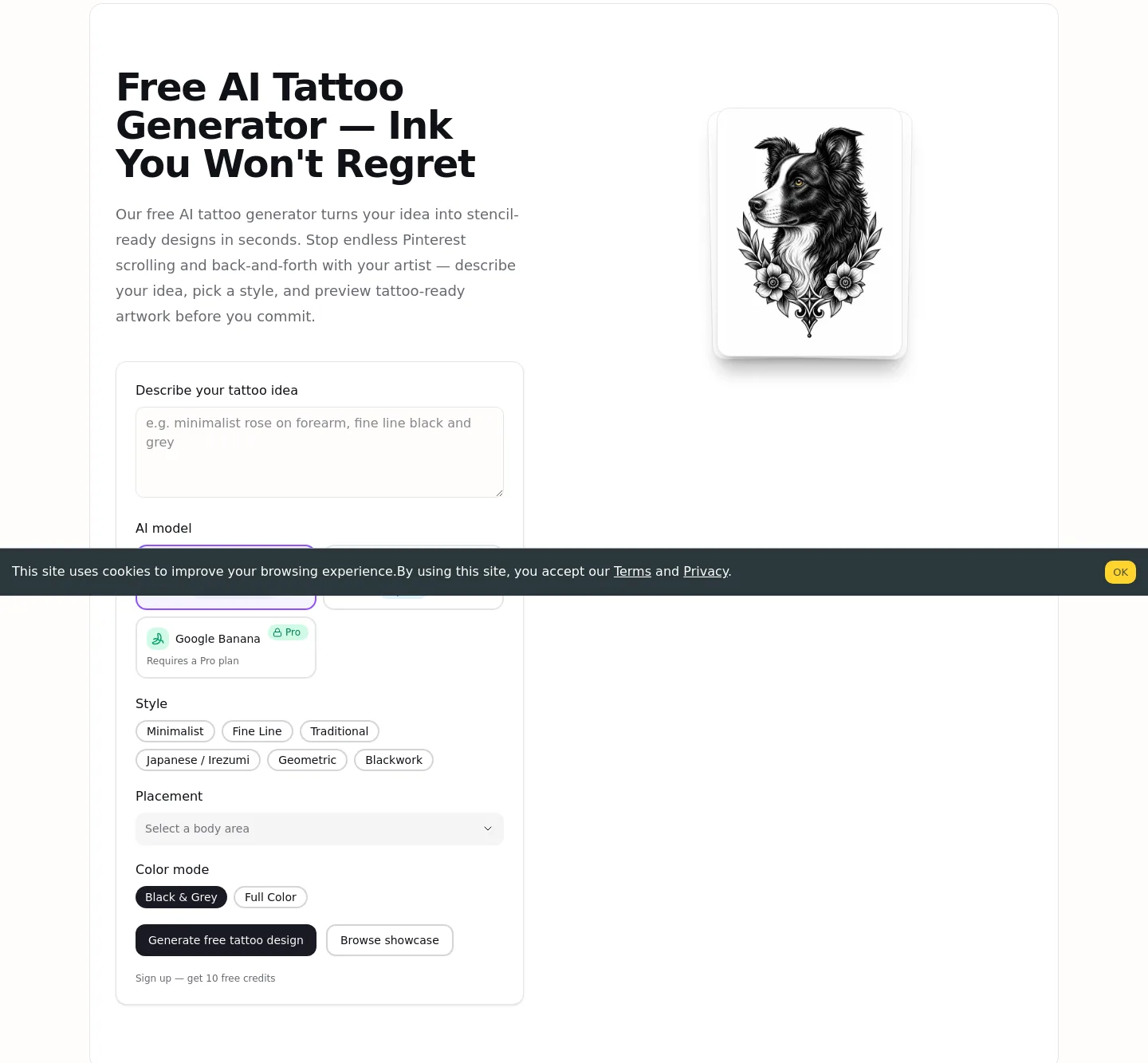 ai-tattoo-generator.net — Hero