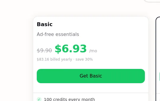 Price anchor element from ai-tattoo-generator.net