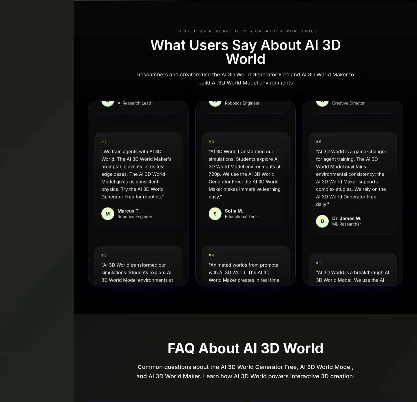 ai3dworld.org — Logo Wall