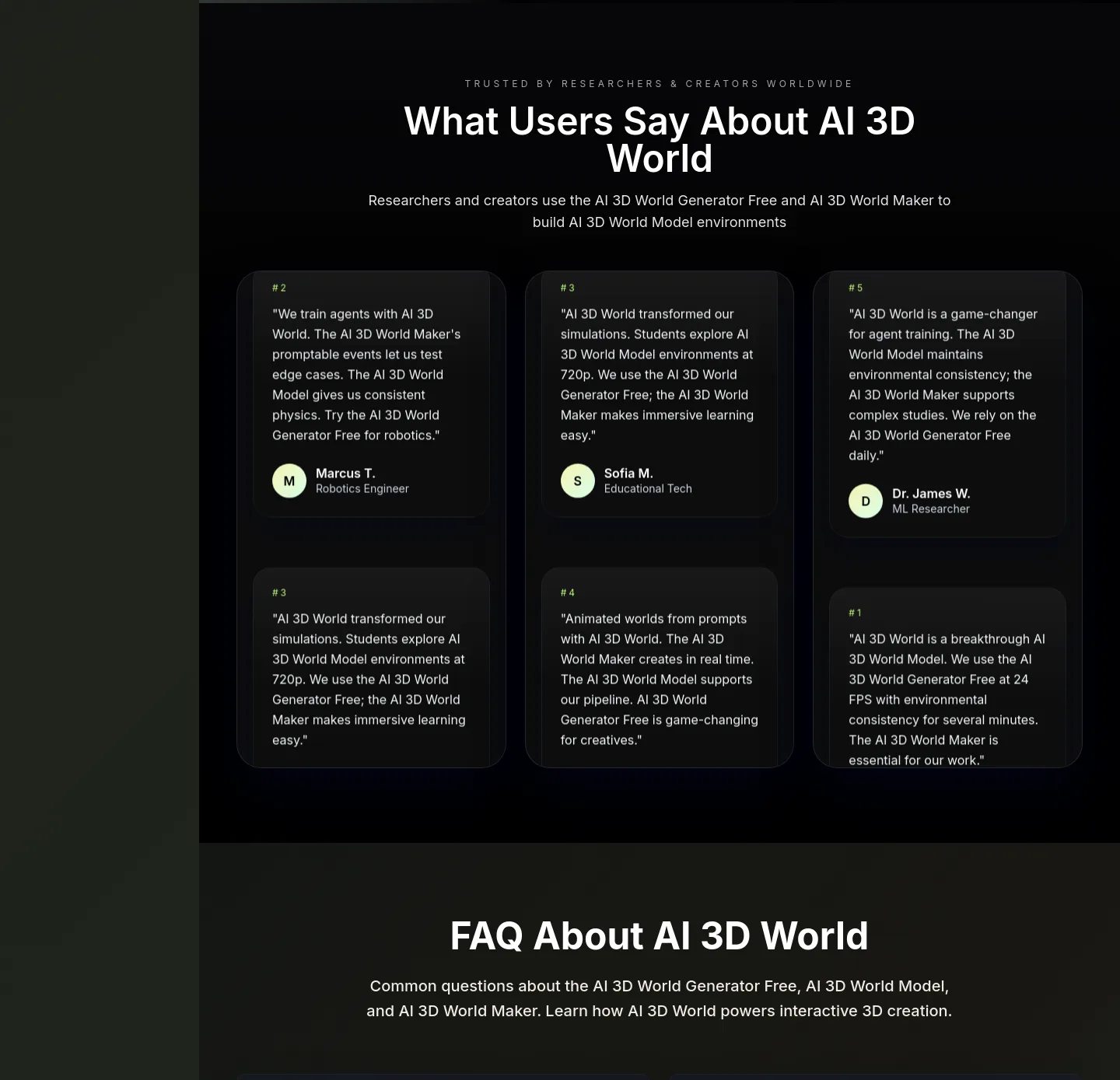 ai3dworld.org — Logo Wall