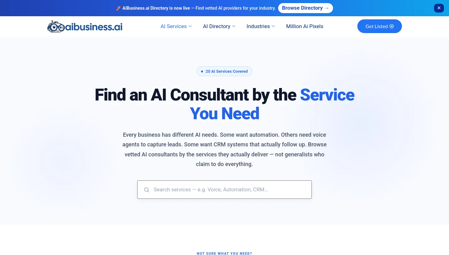 aibusiness.ai — a measured funnel
