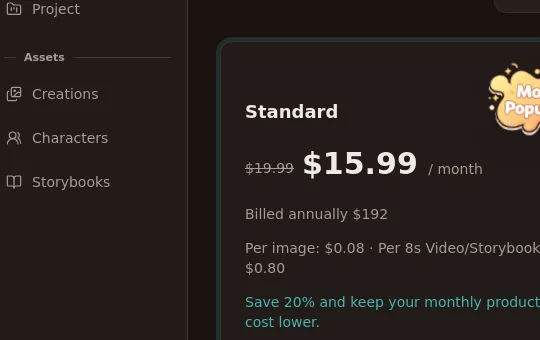 Price anchor element from aicartoongenerator.io