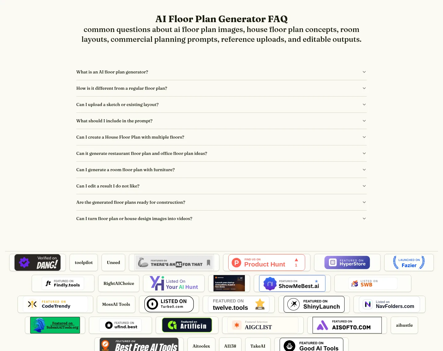 aihouseplan.app FAQ section