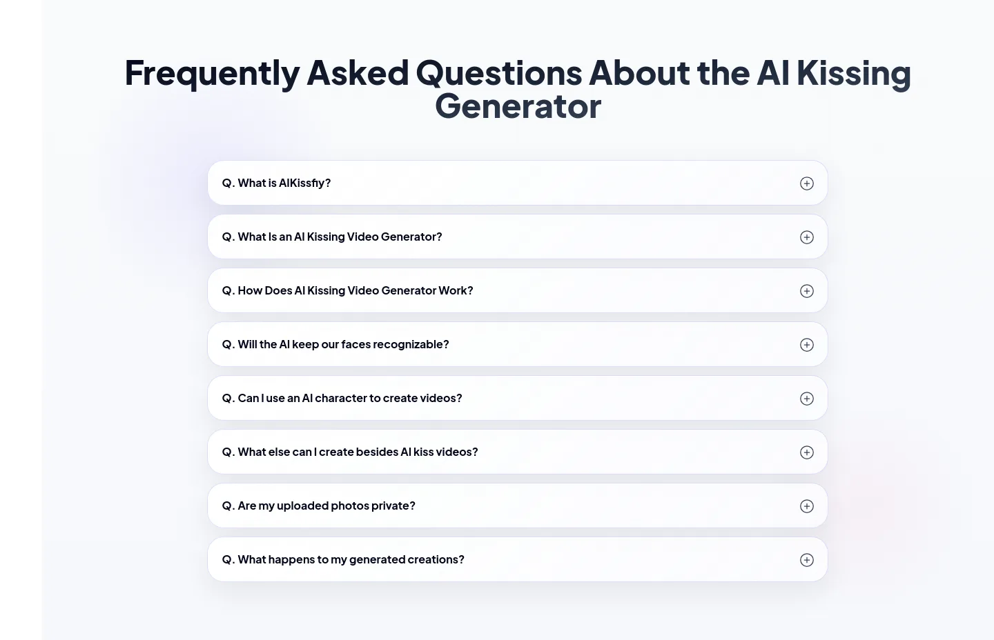 aikissfiy.com FAQ section
