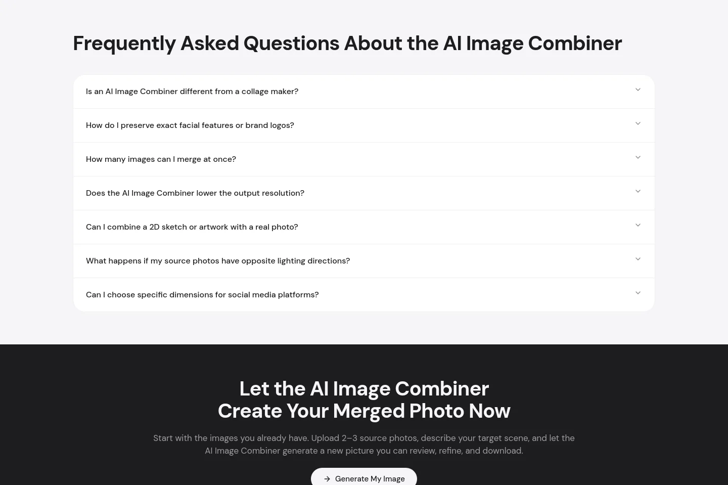 aimagecombiner.net — FAQ