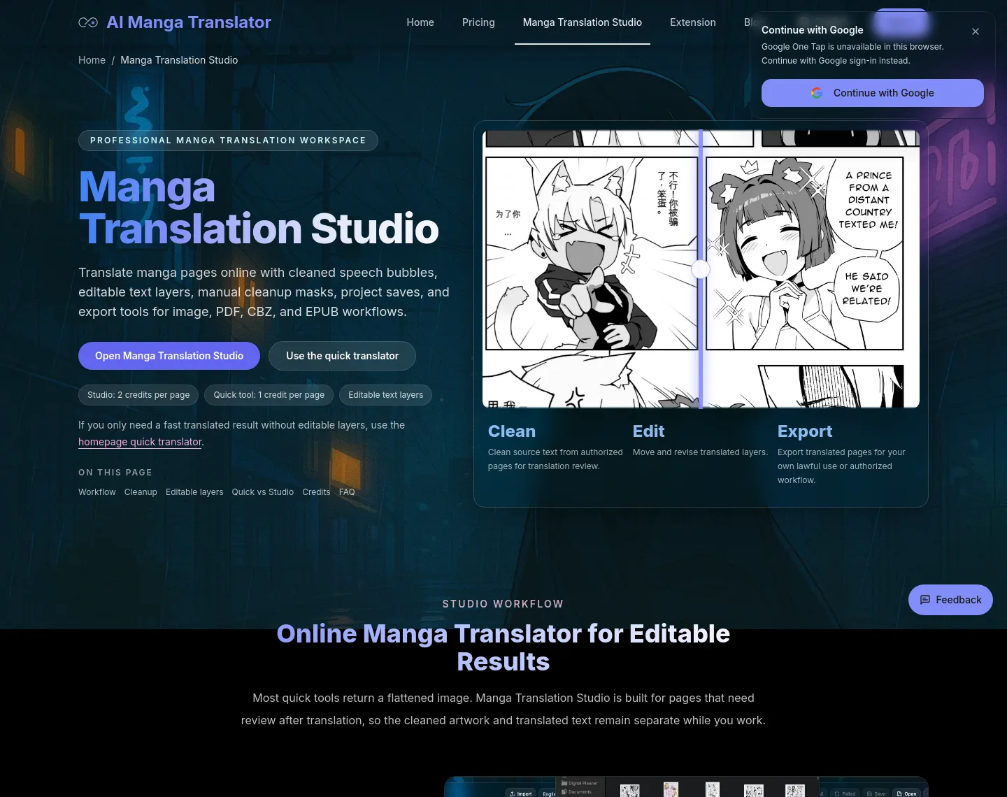 aimangatranslate.com — a measured funnel