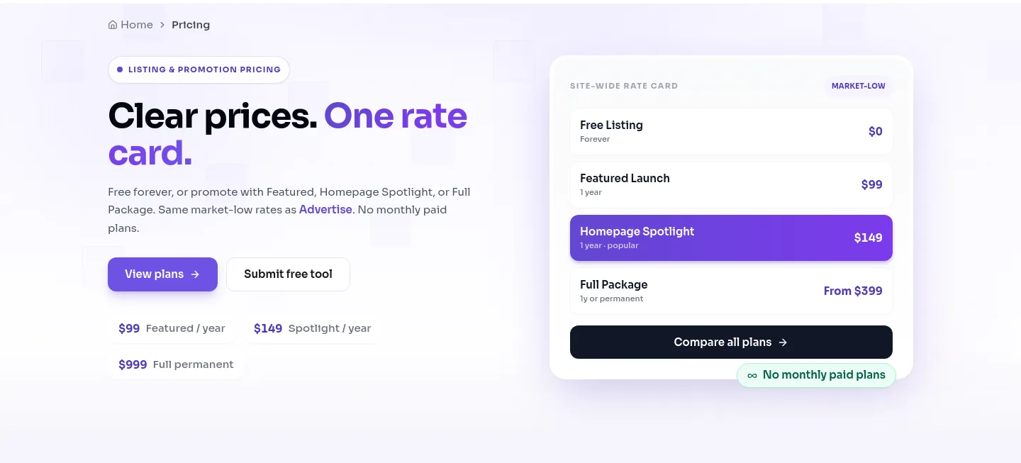 ainexfinder.com Hero section