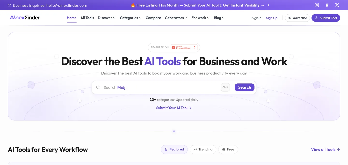 ainexfinder.com — Hero