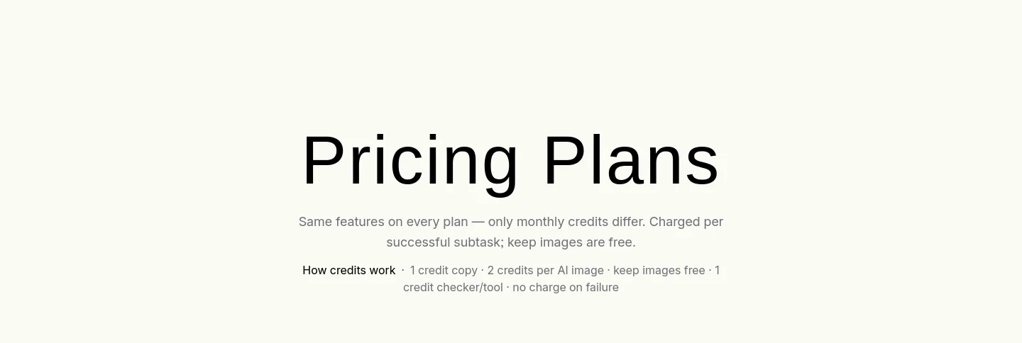 aiproductpageoptimization.com Hero section