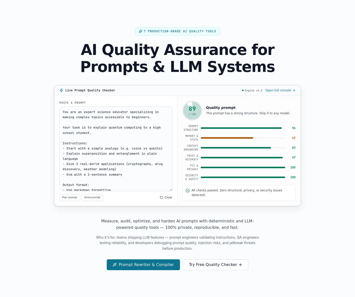 aiqualityhq.com — Hero