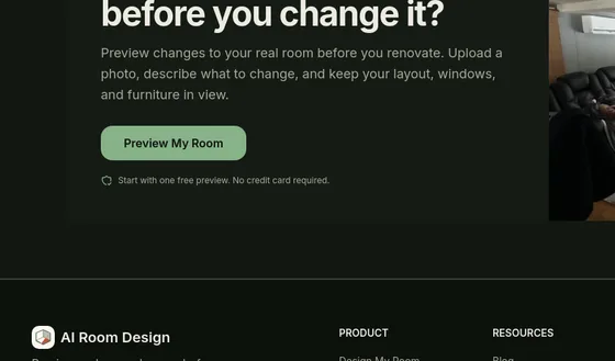 No credit card element from airoommaker.com