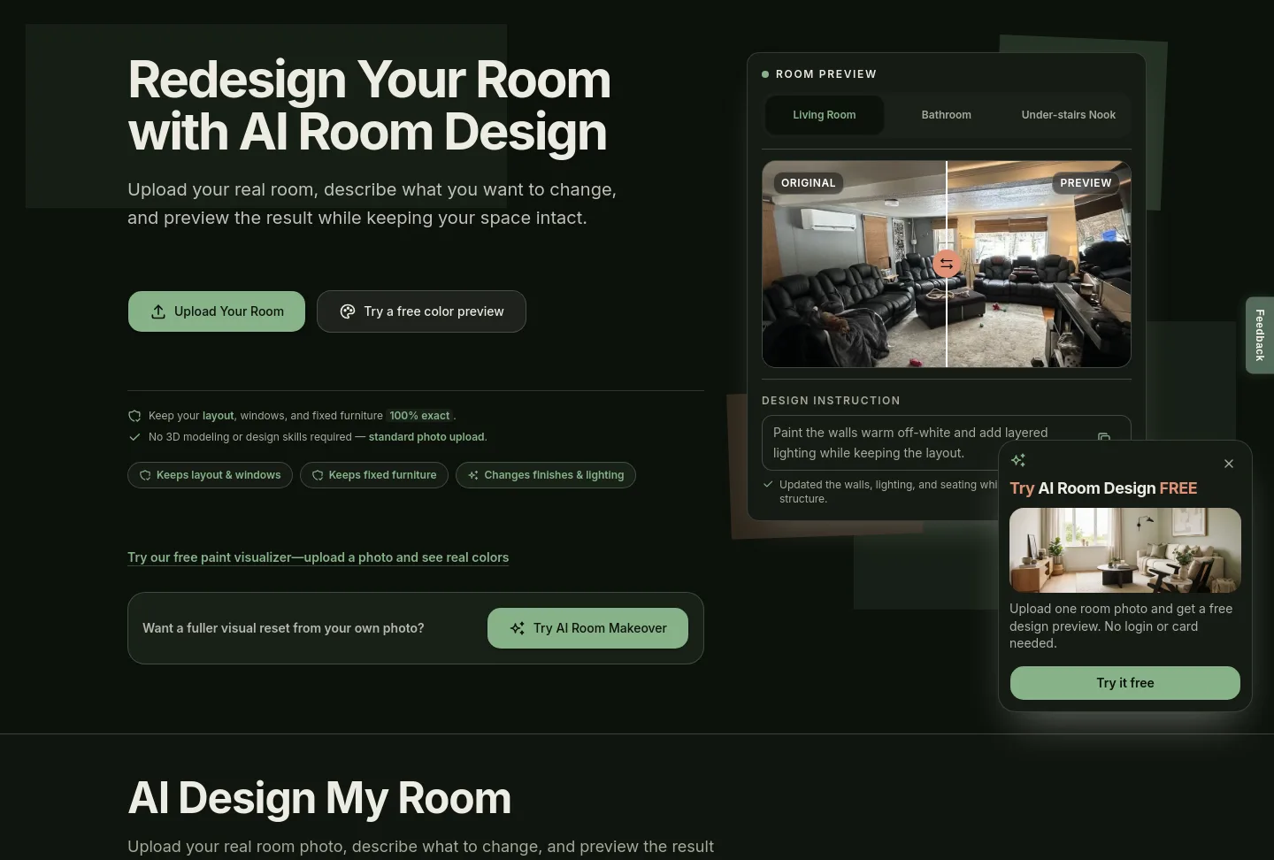 airoommaker.com — Hero