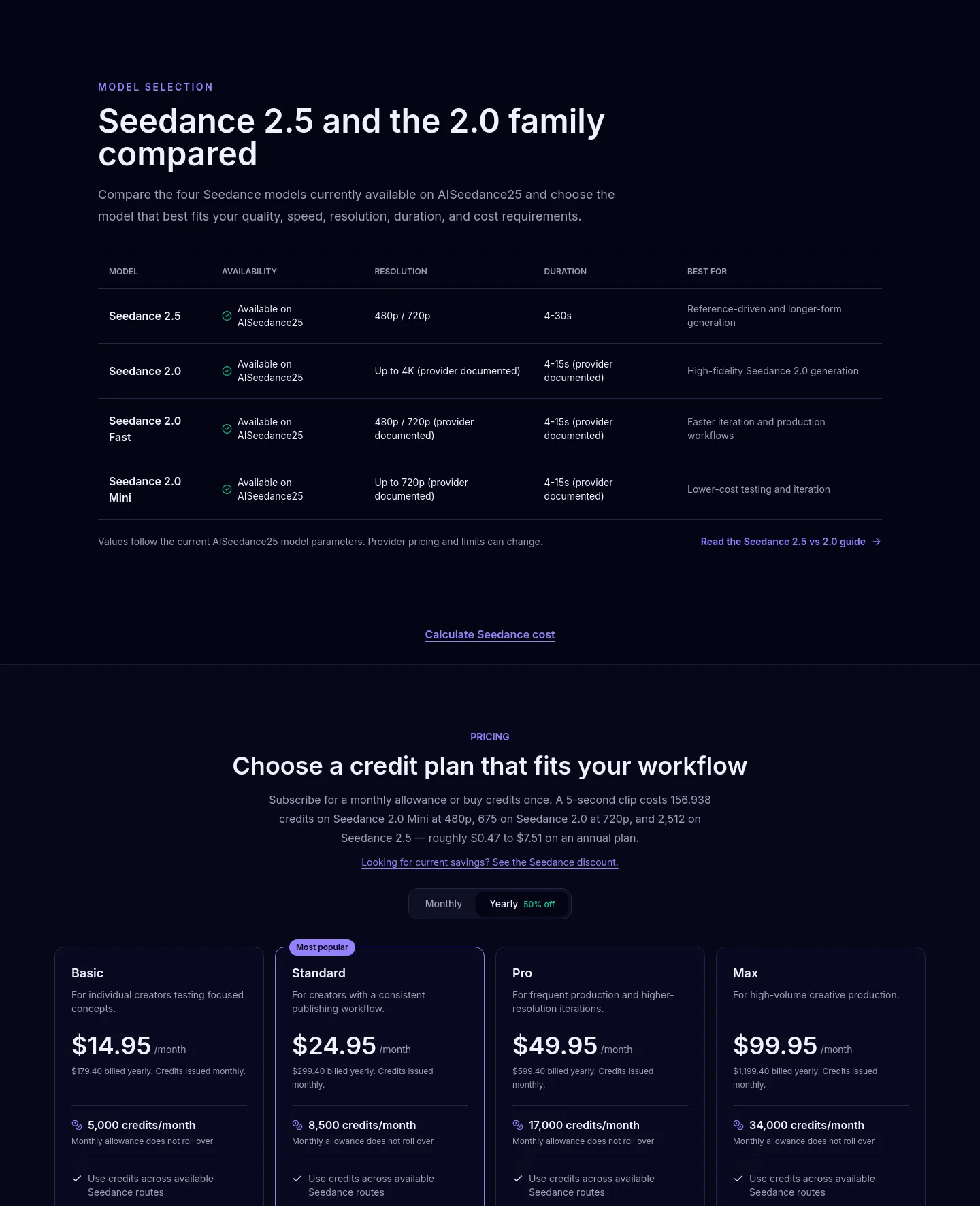 aiseedance25.app — Comparison