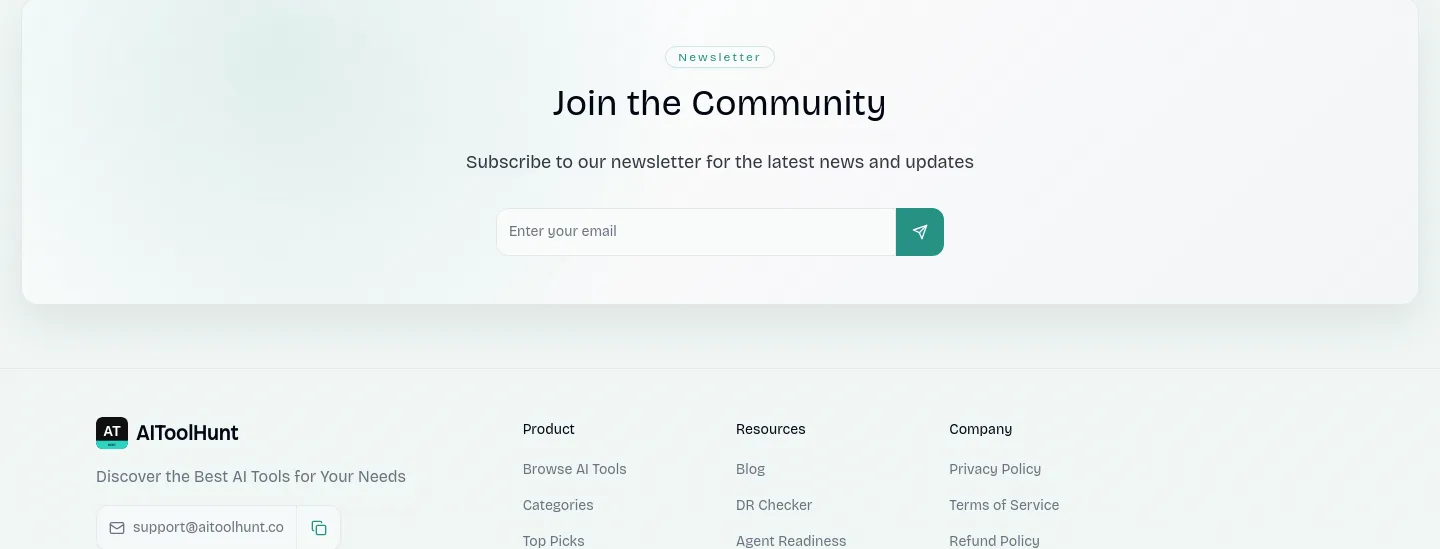 aitoolhunt.co — Email Capture