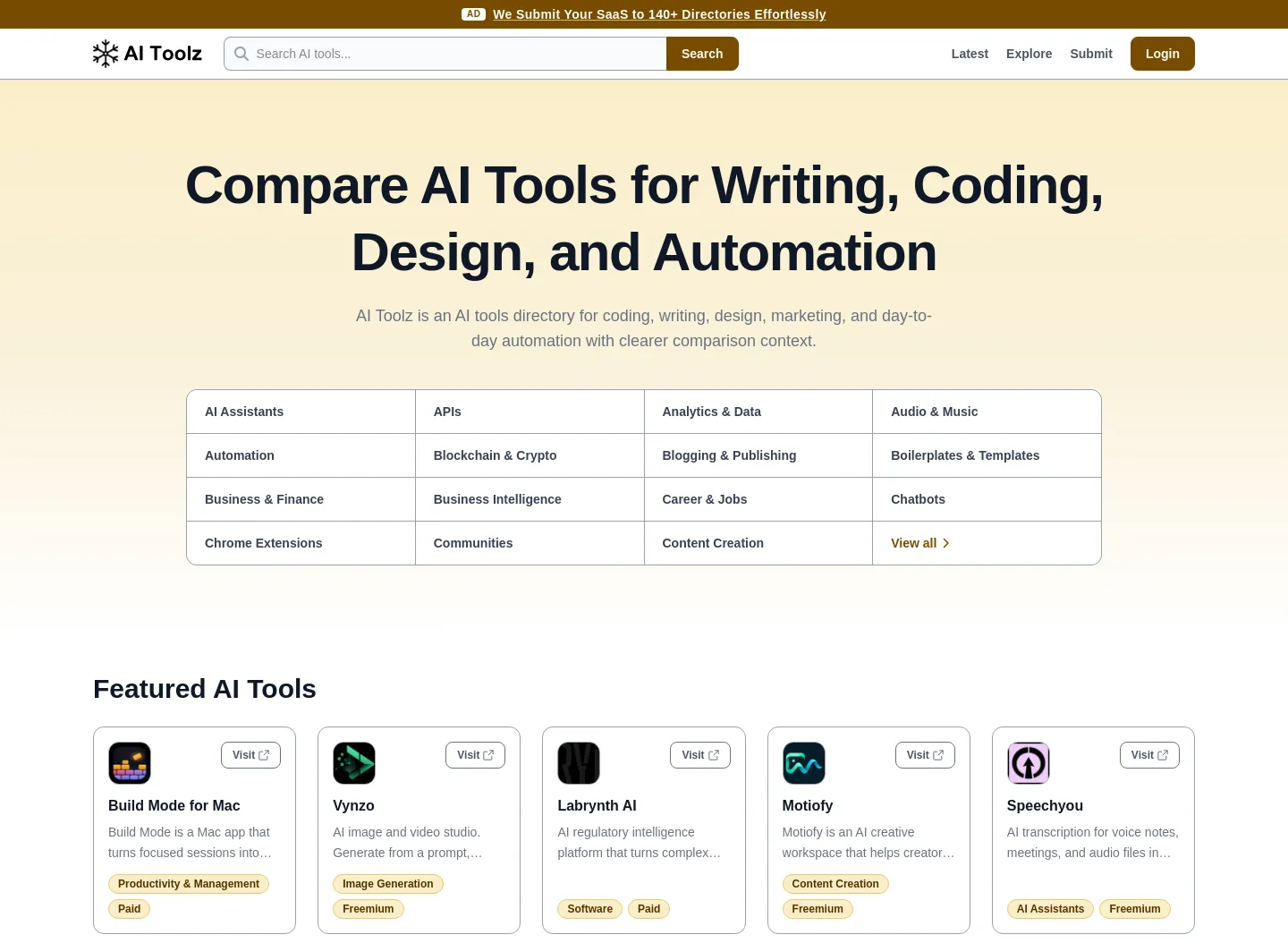 aitoolzs.com — a measured funnel