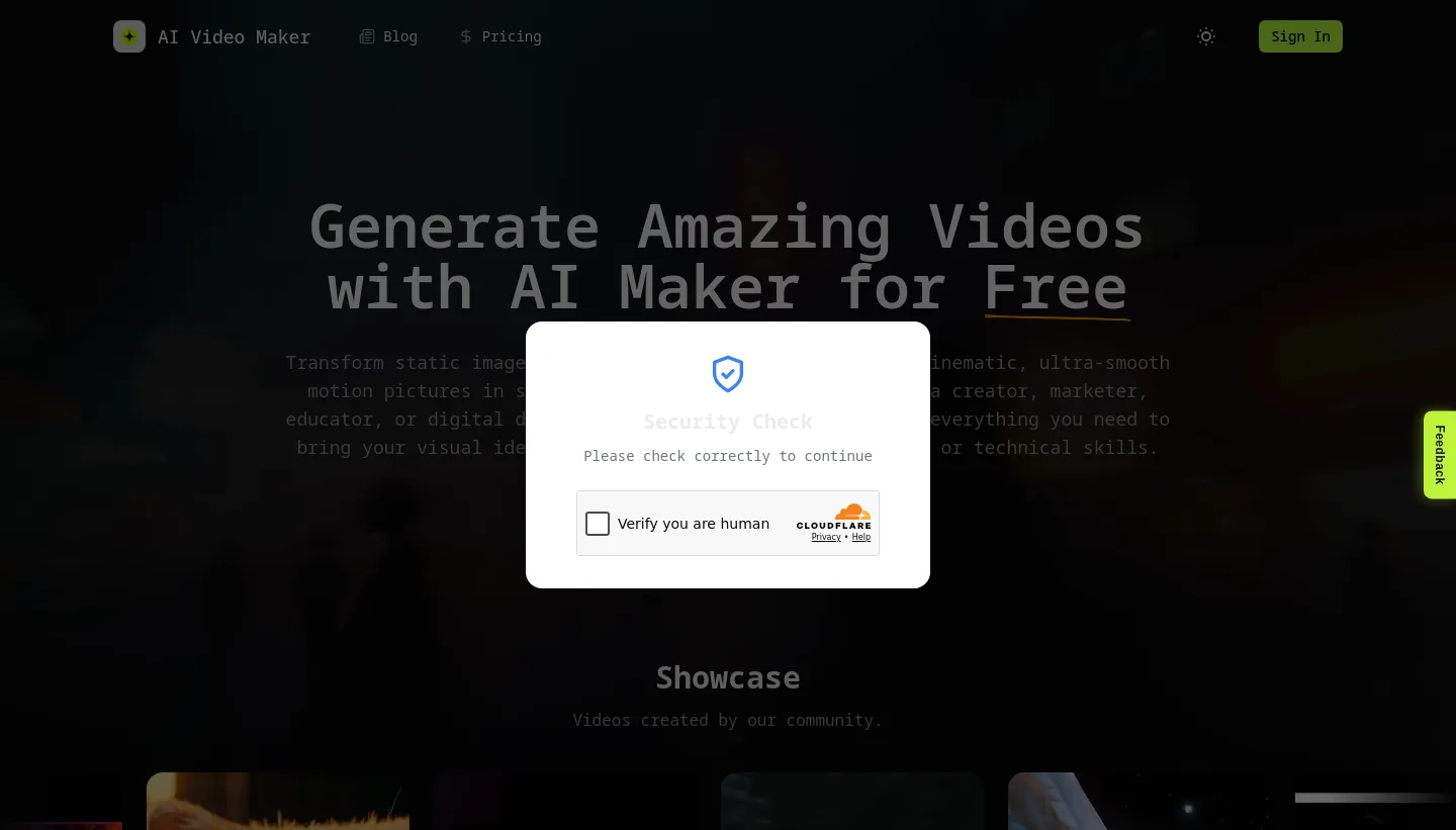 aivideomakers.org Hero section