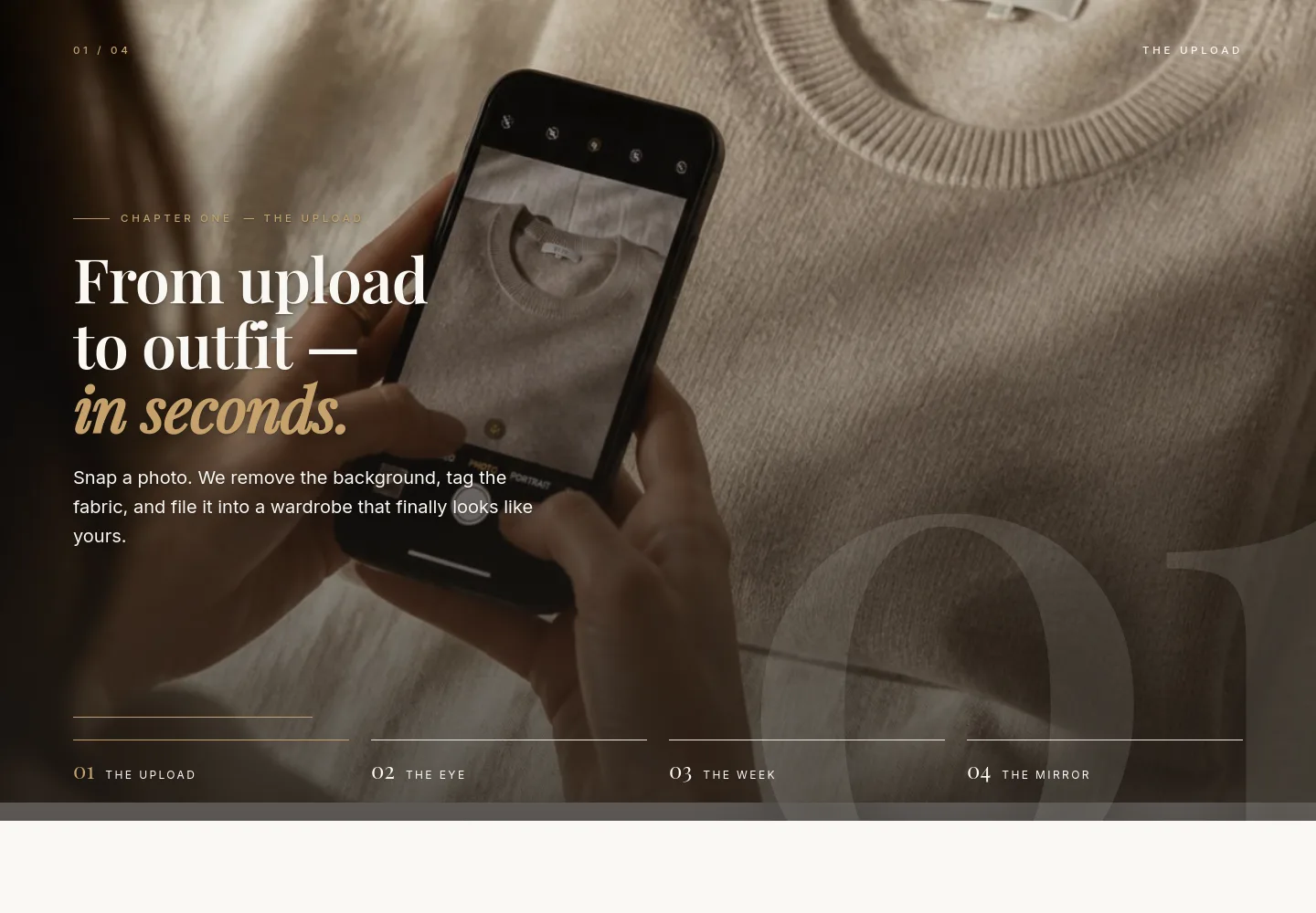 aiwardrobe.co — a real Features section