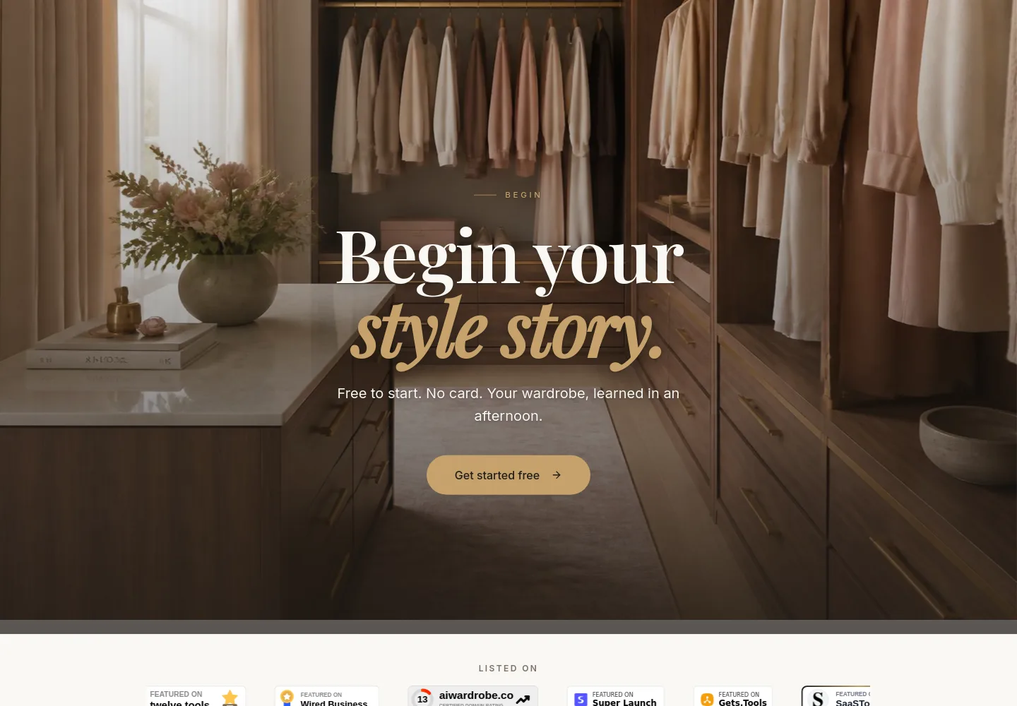 aiwardrobe.co CTA section