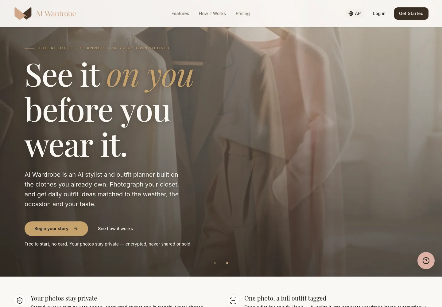 aiwardrobe.co — Hero