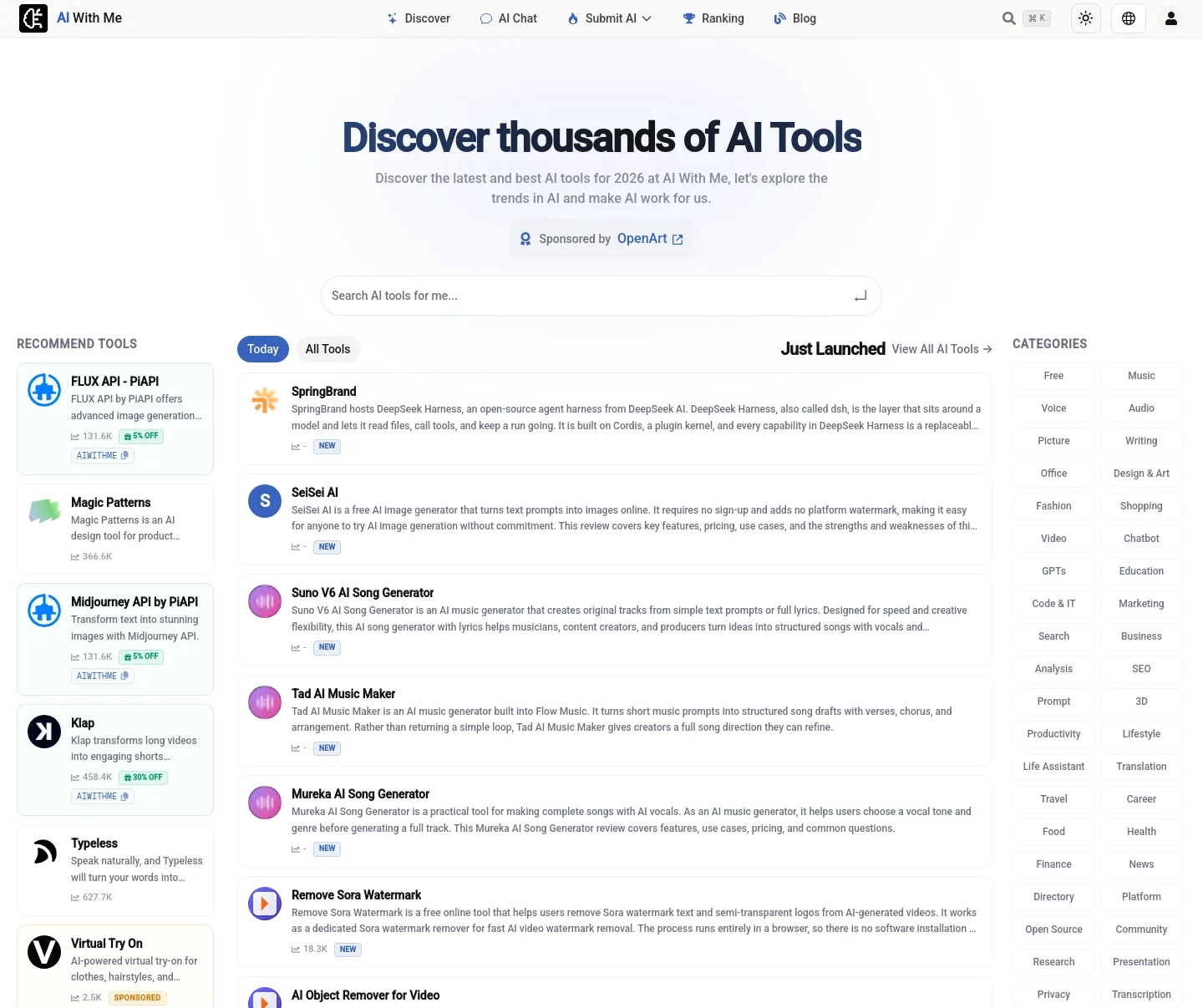 aiwith.me — a measured funnel