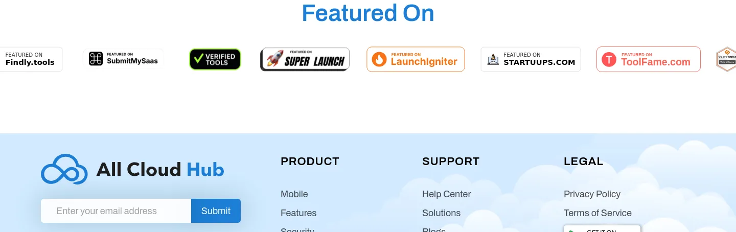 allcloudhub.com — Logo Wall
