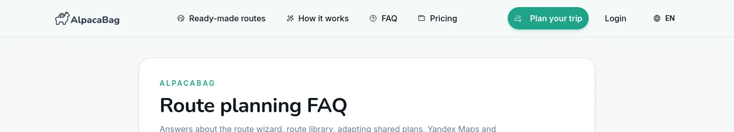 alpacabag.app — a measured funnel
