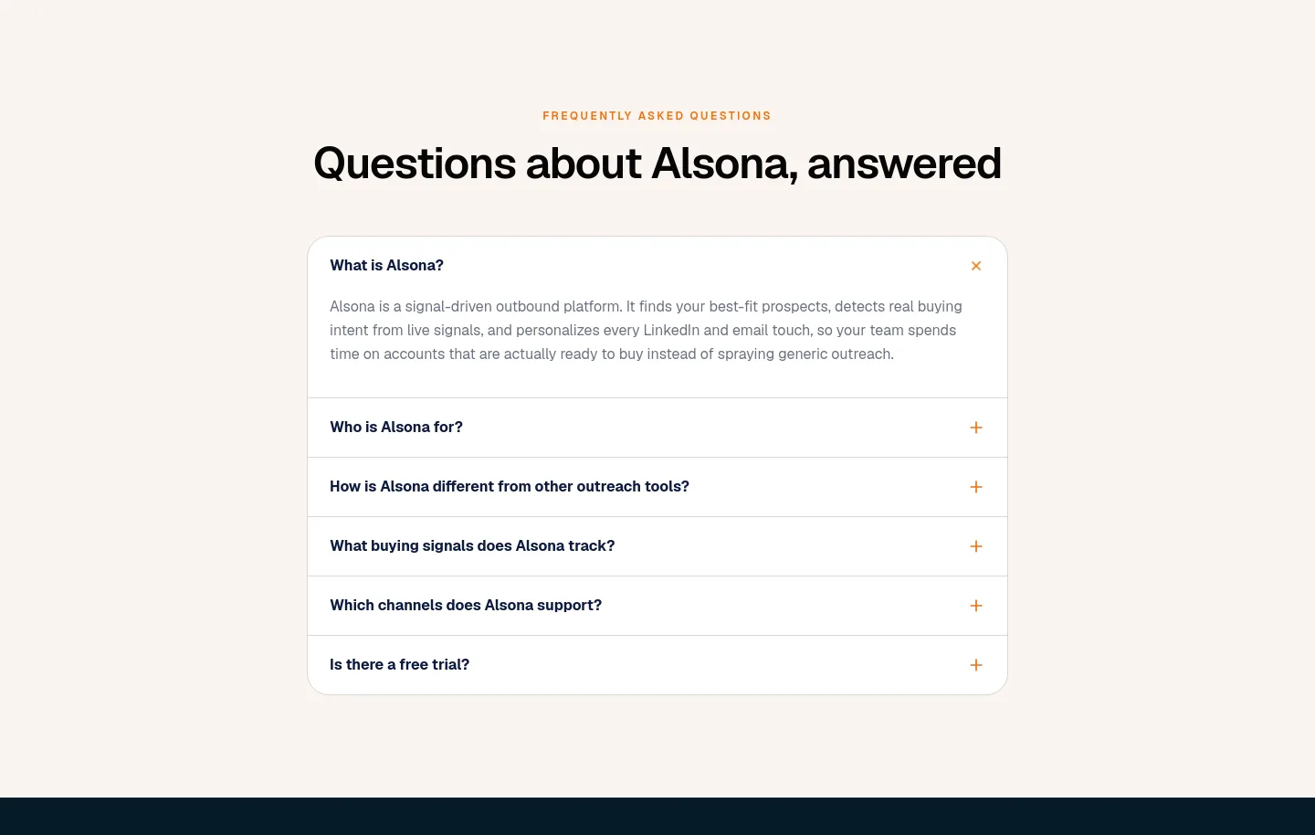 alsona.com — FAQ