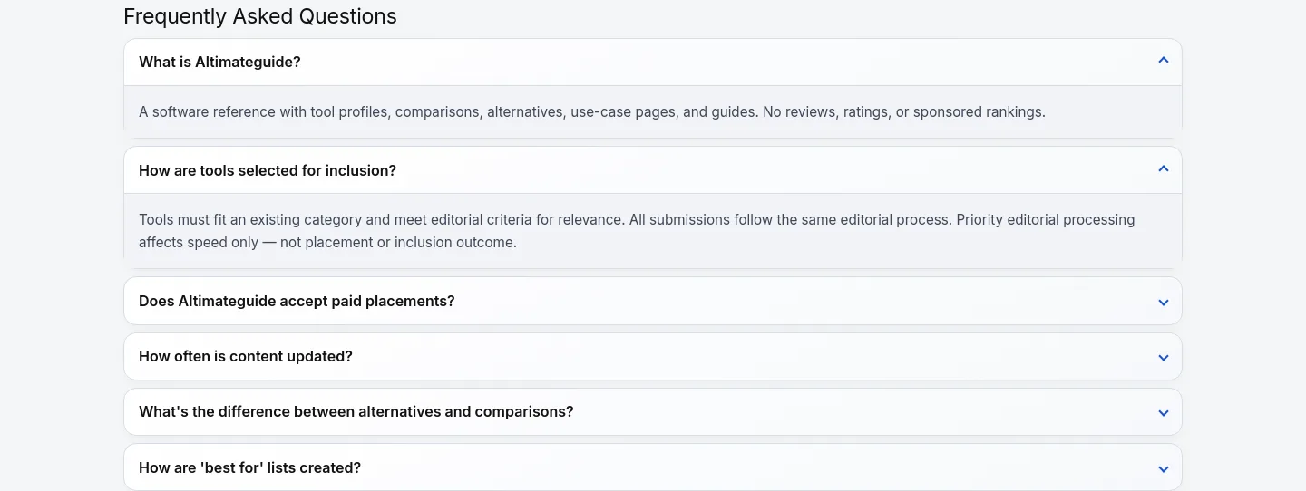 altimateguide.com — FAQ