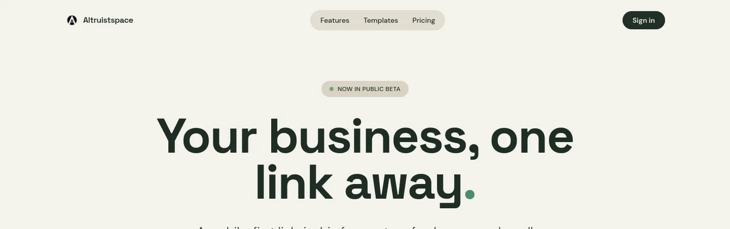 altruistspace.com — a measured funnel