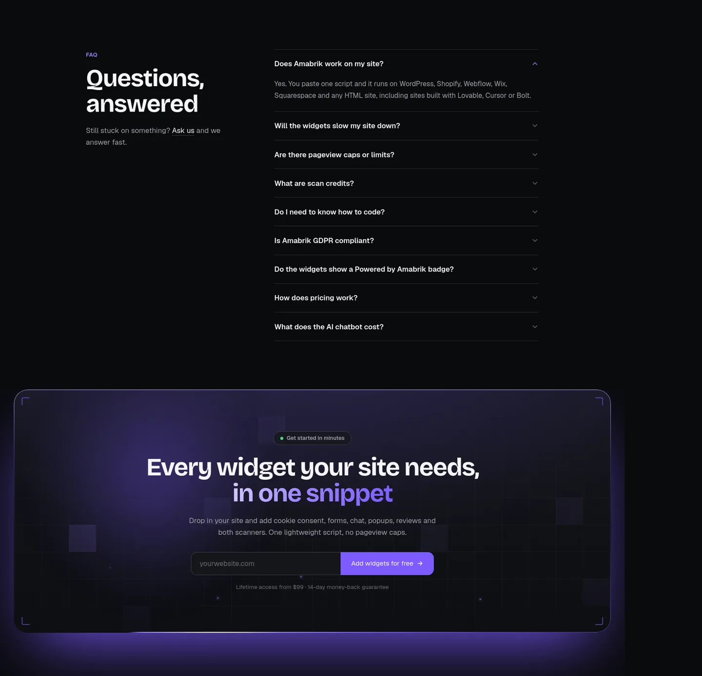 amabrik.com — FAQ
