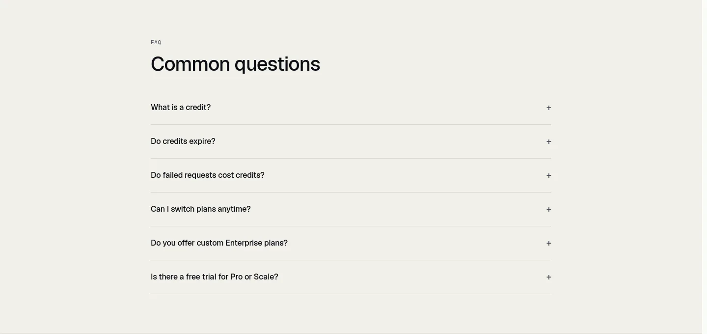 anakin.io — a real FAQ section