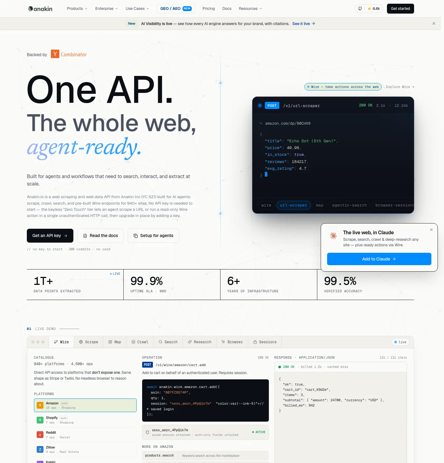 anakin.io — a measured funnel