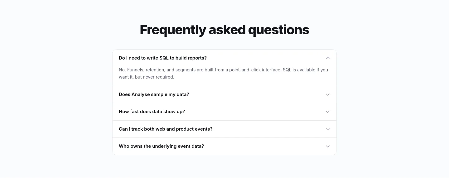 analyse.net FAQ section