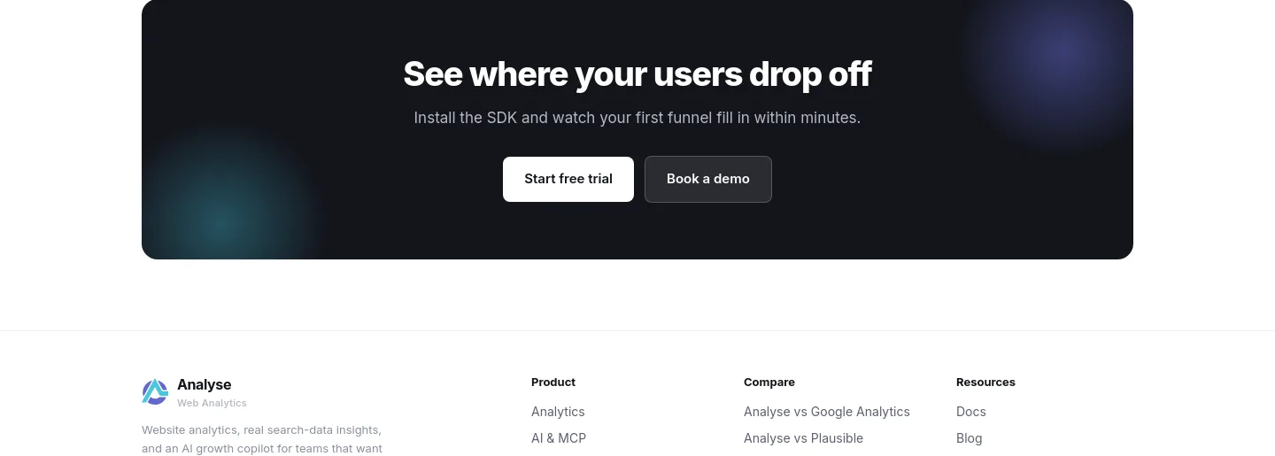 analyse.net — a real CTA section
