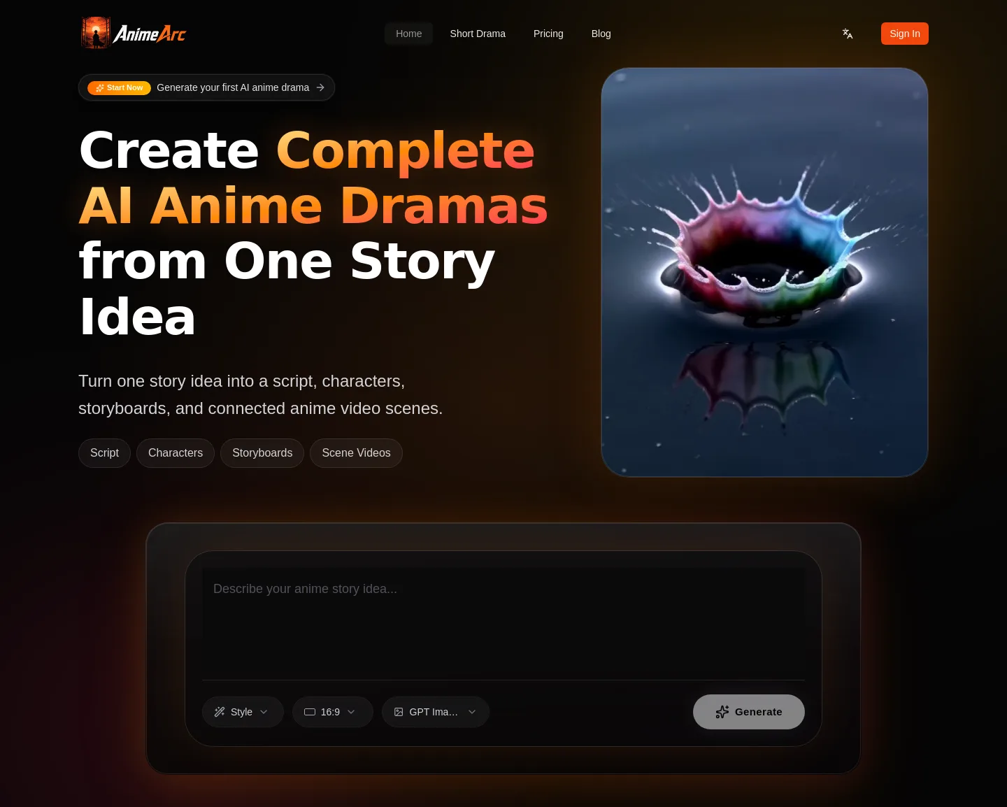 animearc.app — Hero